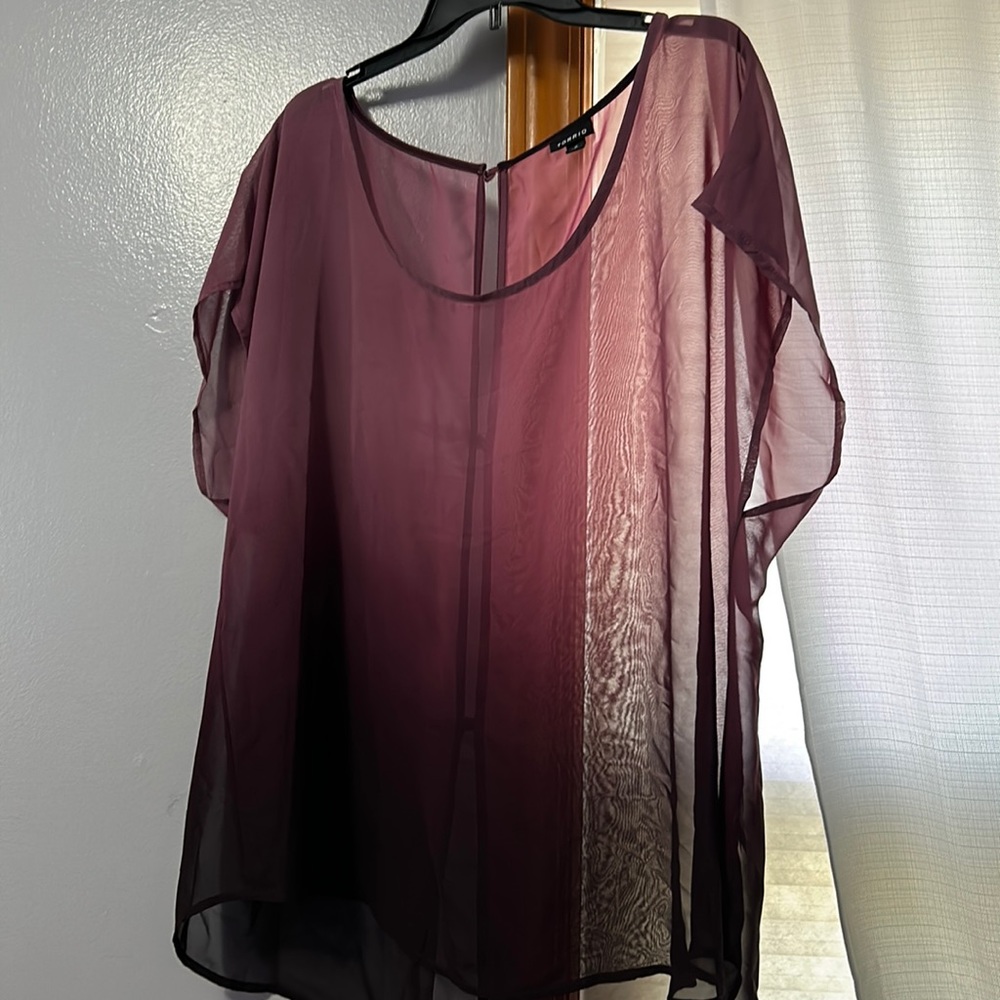 Wine Ombré Dolman tee